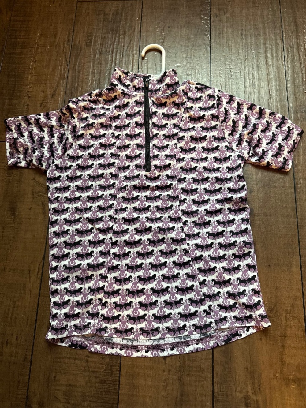 Kerrits Youth Large Short Sleeve 1/4 Zip Riding Shirt